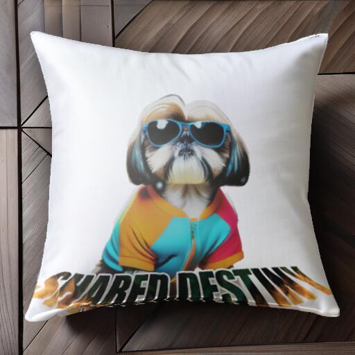 サングラス シーズー クール 夏 ファッション ストリート クッションカバー 45×45cm アニマル柄 おしゃ..