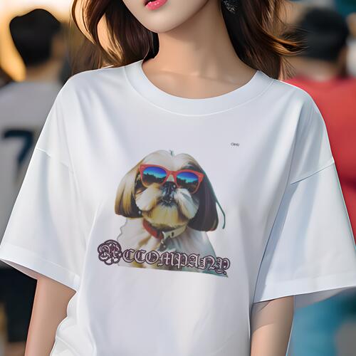 シーズー Tシャツ レディース 犬フ