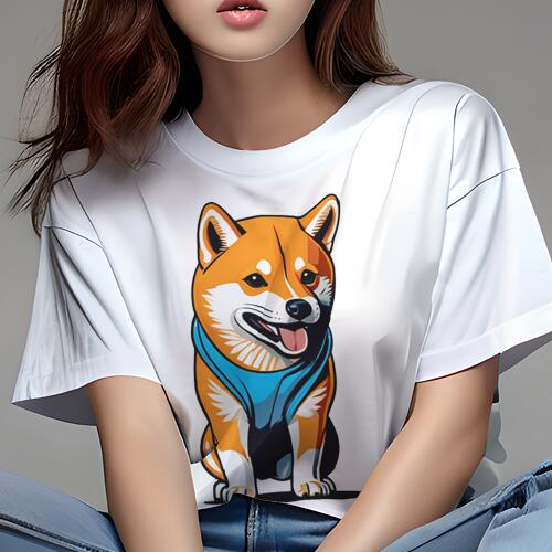 柴犬 Tシャツ レディース 犬ファン 半袖 春夏 犬柄 プリント カジュアル かわいい 人間用 個性派 ここだけのデザイン 面白 柴犬