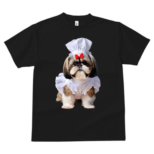シーズー Tシャツ メンズ キッズ 犬ファン 半袖 春夏 犬柄 プリント カジュアル かわいい 人間