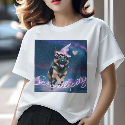 ジャーマンシェパード Tシャツ レディース 犬ファン 半袖 春夏 犬柄 プリント カジュアル かわいい 人間用 個性派 ここだけのデザイン 面白 ハート ジャーマンシェパード 妖精 ジャーマンシェパード Tシャツ レディース 犬ファン 半袖 春夏 犬柄 プリント カジュアル かわいい 人間用 個性派 ここだけのデザイン 面白 ハート ジャーマンシェパード 妖精