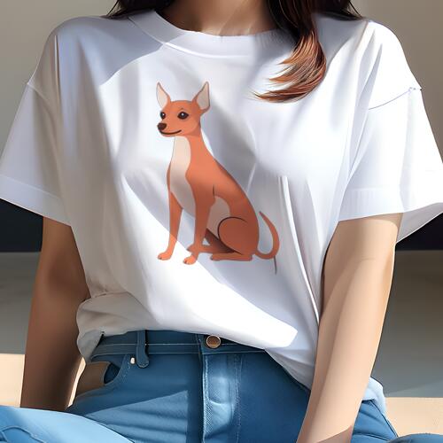 チワワ Tシャツ レディース 犬ファン 半袖 春夏 犬柄 プリント カジュアル かわいい 人間用 個性派 ここだけのデザイン 面白 ペット チワワ かわいい 動物 犬好き