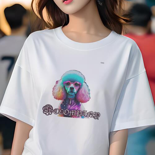 プードル Tシャツ レディース 犬ファン 半袖 春夏 犬柄 プリント カジュアル かわいい 人間用 個性派 ここだけのデザイン 面白 メガネ プードル ジャケット プードル Tシャツ レディース 犬ファン 半袖 春夏 犬柄 プリント カジュアル かわいい 人間用 個性派 ここだけのデザイン 面白 メガネ プードル ジャケット