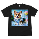 コーギー Tシャツ メンズ キッズ 犬ファン 半袖 春夏 犬柄 プリント カジュアル かわいい 人間用 個性派 ここだけのデザイン 面白 クリスマスツリー コーギー バルーン