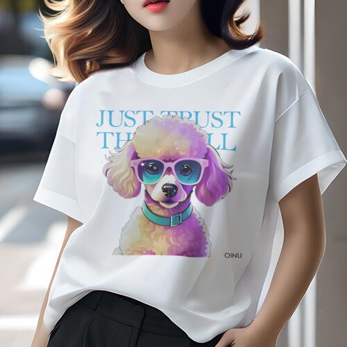 プードル Tシャツ レディース 犬ファン 半袖 春夏 犬柄 プリント カジュアル かわいい 人間用 個性派 ここだけのデザイン 面白 サングラス プードル 首輪 プードル Tシャツ レディース 犬ファン 半袖 春夏 犬柄 プリント カジュアル かわいい 人間用 個性派 ここだけのデザイン 面白 サングラス プードル 首輪