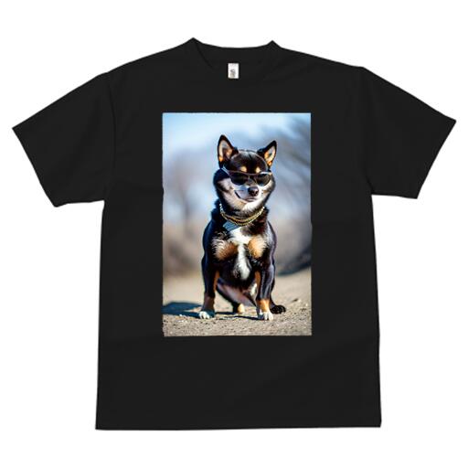 楽天フロントップ楽天市場店柴犬 Tシャツ メンズ キッズ 犬ファン 半袖 春夏 犬柄 プリント カジュアル かわいい 人間用 個性派 ここだけのデザイン 面白 サングラス 柴犬 アクセサリー