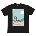 Tシャツ メンズ キッズ 犬ファン 半袖 春夏 犬柄 プリント カジュアル かわいい 人間用 個性派 ここだけのデザイン 面白 雲 空 背景 アフリカ