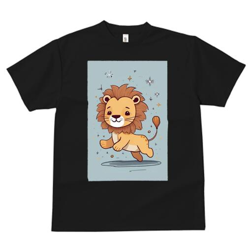 Tシャツ レディース 犬ファン 半袖 春夏 犬柄 プリント カジュアル かわいい 人間用 個性派 ここだけのデザイン 面白 かわいい イラスト 星 動物 ライオン