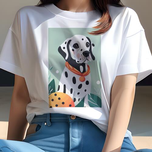 ダルメシアン Tシャツ レディース 犬ファン 半袖 春夏 犬柄 プリント カジュアル かわいい 人間用 個性派 ここだけのデザイン 面白 首輪 ダルメシアン 水玉模様 植物 ダルメシアン Tシャツ レディース 犬ファン 半袖 春夏 犬柄 プリント カジュアル かわいい 人間用 個性派 ここだけのデザイン 面白 首輪 ダルメシアン 水玉模様 植物