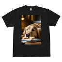 ゴールデンレトリバー Tシャツ メンズ キッズ 犬ファン 半袖 春夏 犬柄 プリント カジュアル かわいい 人間用 個性派 ここだけのデザイン 面白 クッキー ゴールデンレトリバー
