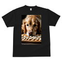 ゴールデンレトリバー Tシャツ メンズ キッズ 犬ファン 半袖 春夏 犬柄 プリント カジュアル かわいい 人間用 個性派 ここだけのデザイン 面白 クッキー ゴールデンレトリバー