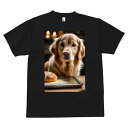 ゴールデンレトリバー Tシャツ メンズ キッズ 犬ファン 半袖 春夏 犬柄 プリント カジュアル かわいい 人間用 個性派 ここだけのデザイン 面白 パン ゴールデンレトリバー 焼き菓子 ベーキングトレー キャンドル