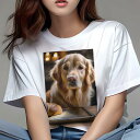 ゴールデンレトリバー Tシャツ レディース 犬ファン 半袖 春夏 犬柄 プリント カジュアル かわいい 人間用 個性派 ここだけのデザイン 面白 パン ゴールデンレトリバー 焼き菓子 ベーキングトレー キャンドル(4)
