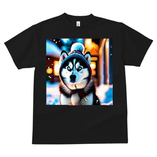 ハスキー Tシャツ メンズ キッズ 犬ファン 半袖 春夏 犬柄 プリント カジュアル かわいい 人間
