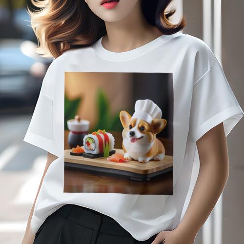 コーギー Tシャツ レディース 犬ファン 半袖 春夏 犬柄 プリント カジュアル かわいい 人間用 個性派 ..