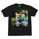コーギー Tシャツ メンズ キッズ 犬ファン 半袖 春夏 犬柄 プリント カジュアル かわいい 人間用 個性派 ここだけのデザイン 面白 雨 コーギー レインコ...