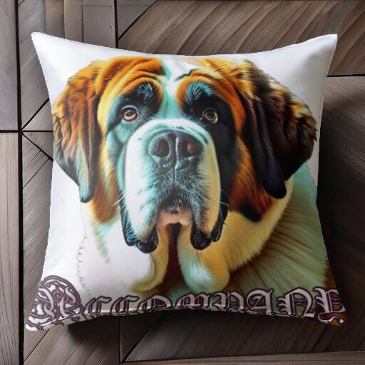 セントバーナード クッションカバー 45×45cm アニマル柄 おしゃれ 可愛い クッション本体付き 正方形 犬ファン セントバーナード クッションカバー 45×45cm アニマル柄 おしゃれ 可愛い クッション本体付き 正方形 犬ファン
