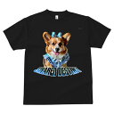 コーギー Tシャツ メンズ キッズ 犬ファン 半袖 春夏 犬柄 プリント カジュアル かわいい 人間用 個性派 ここだけのデザイン 面白 リボン コーギー ワンピース