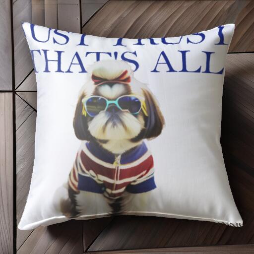 シーズー クッションカバー 45×45cm アニマル柄 おしゃれ 可愛い クッション本体付き 正方形 犬ファン