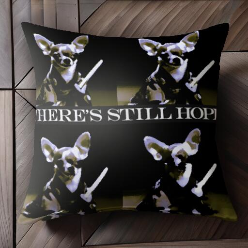 サムライ チワワ 刀 クッションカバー 45×45cm アニマル柄 おしゃれ 可愛い クッション本体付き 正方形..