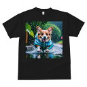 コーギー Tシャツ メンズ キッズ 犬ファン 半袖 春夏 犬柄 プリント カジュアル かわいい 人間用 個性派 ここだけのデザイン 面白 雨 コーギー レインコ...
