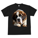 セントバーナード Tシャツ メンズ キッズ 犬ファン 半袖 春夏 犬柄 プリント カジュアル かわいい 人間用 個性派 ここだけのデザイン 面白 犬 セントバーナード ペット 動物(4)