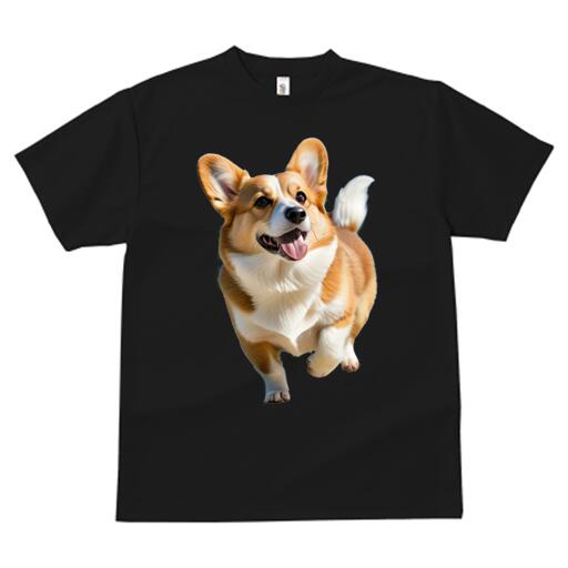 コーギー Tシャツ メンズ キッズ 犬ファン 半袖 春夏 犬柄 プリント カジュアル かわいい 人間用 個性派 ここだけのデザイン 面白 なし コーギー