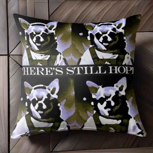 宇宙飛行士 チワワ 宇宙 クッションカバー 45×45cm アニマル柄 おしゃれ 可愛い クッション本体付き 正方形 犬ファン