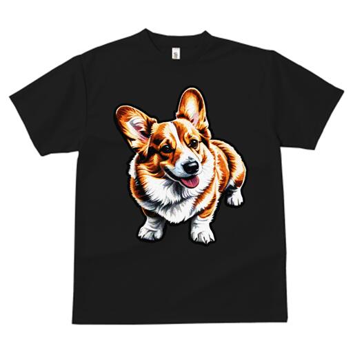 コーギー Tシャツ メンズ キッズ 犬ファン 半袖 春夏 犬柄 プリント カジュアル かわいい 人間用 個性..