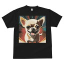 チワワ Tシャツ メンズ キッズ 犬ファン 半袖 春夏 犬柄 プリント カジュアル かわいい 人間用 個性派 ここだけのデザイン 面白 チワワ