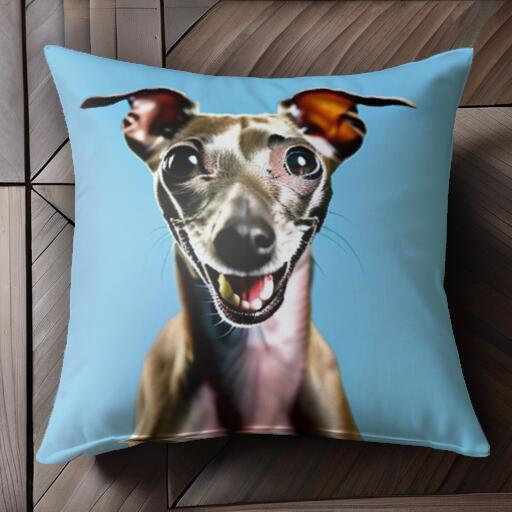 イタリアングレーハウンド クッションカバー 45×45cm アニマル柄 おしゃれ 可愛い クッション本体付き ..