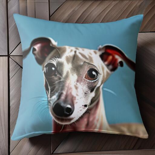 イタリアングレーハウンド クッションカバー 45×45cm アニマル柄 おしゃれ 可愛い クッション本体付き ..