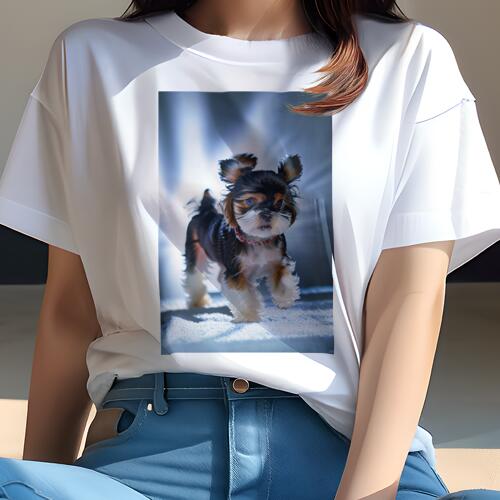 シーズー Tシャツ レディース 犬ファン 半袖 春夏 犬柄 プリント カジュアル かわいい 人間用 個性派 ここだけのデザイン 面白 シーズー