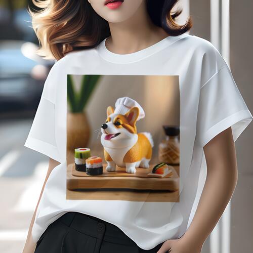 コーギー Tシャツ レディース 犬ファン 半袖 春夏 犬柄 プリント カジュアル かわいい 人間用 個性派 ..