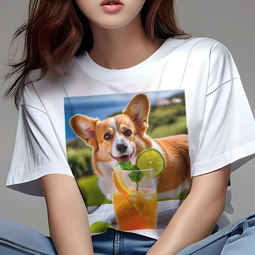 コーギー Tシャツ レディース 犬フ�