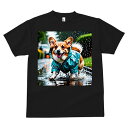 コーギー Tシャツ メンズ キッズ 犬ファン 半袖 春夏 犬柄 プリント カジュアル かわいい 人間用 個性派 ここだけのデザイン 面白 雨 コーギー レインコ...