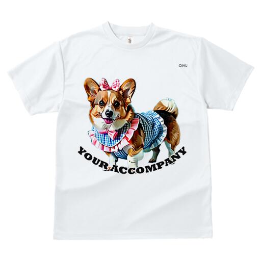 コーギー Tシャツ メンズ キッズ 犬ファン 半袖 春夏 犬柄 プリント カジュアル かわいい 人間用 個性派 ここだけのデザイン 面白 リボン コーギー ワンピース