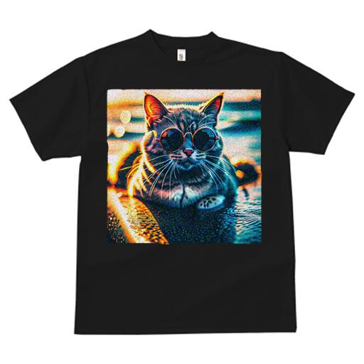 Tシャツ レディース 犬ファン 半袖 春夏 犬柄 プリント カジュアル かわいい 人間用 個性派 ここだけのデザイン 面白 サングラス 猫