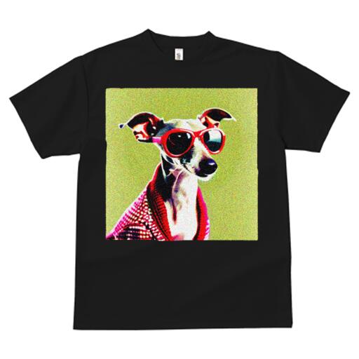 イタリアングレーハウンド Tシャツ メンズ キッズ 犬ファン 半袖 春夏 犬柄 プリント カジュアル かわいい 人間用 個性派 ここだけのデザイン 面白 サングラス イタリアングレーハウンド セーター