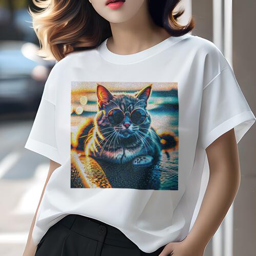Tシャツ レディース 犬ファン 半袖 春夏 犬柄 プリント カジュアル かわいい 人間用 個性派 ここだけのデザイン 面白 サングラス 猫 Tシャツ レディース 犬ファン 半袖 春夏 犬柄 プリント カジュアル かわいい 人間用 個性派 ここだけのデザイン 面白 サングラス 猫