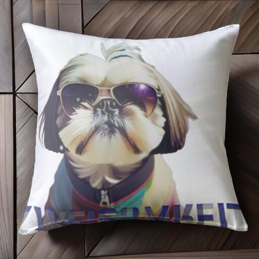 サングラス シーズー クール ファッション 犬服 クッションカバー 45×45cm アニマル柄 おしゃれ 可愛い..