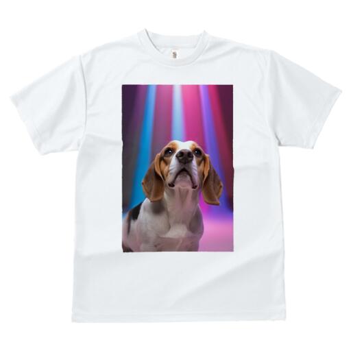 ビーグル Tシャツ レディース 犬ファン 半袖 春夏 犬柄 プリント カジュアル かわいい 人間用 個性派 ここだけのデザイン 面白 ビーグル