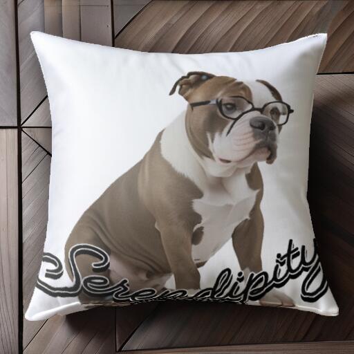 メガネ アメリカンブリー クッションカバー 45×45cm アニマル柄 おしゃれ 可愛い クッション本体付き ..