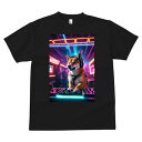 柴犬 Tシャツ メンズ キッズ 犬ファン 半袖 春夏 犬柄 プリント カジュアル かわいい 人間用 個性派 ここだけのデザイン 面白 DJ 柴犬 ヘッドホン ネオン