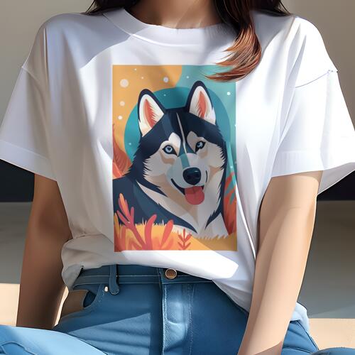 シベリアンハスキー Tシャツ レディース 犬ファン 半袖 春夏 犬柄 プリント カジュアル かわいい 人間用 個性派 ここだけのデザイン 面白 背景 シベリアンハスキー ポップ シベリアンハスキー Tシャツ レディース 犬ファン 半袖 春夏 犬柄 プリント カジュアル かわいい 人間用 個性派 ここだけのデザイン 面白 背景 シベリアンハスキー ポップ