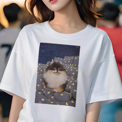 ポメラニアン Tシャツ レディース 犬ファン 半袖 春夏 犬柄 プリント カジュアル かわいい 人間用 個性派 ここだけのデザイン 面白 星柄 ポメラニアン クッション 夜空 ポメラニアン Tシャツ レディース 犬ファン 半袖 春夏 犬柄 プリント カジュアル かわいい 人間用 個性派 ここだけのデザイン 面白 星柄 ポメラニアン クッション 夜空
