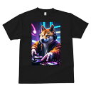 柴犬 Tシャツ メンズ キッズ 犬ファン 半袖 春夏 犬柄 プリント カジュアル かわいい 人間用 個性派 ここだけのデザイン 面白 DJ 柴犬 ターンテーブル ヘッドホン ジャケット