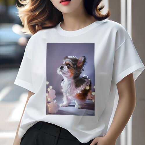 シーズー Tシャツ レディース 犬ファン 半袖 春夏 犬柄 プリント カジュアル かわいい 人間用 個性派 ここだけのデザイン 面白 フリル シーズー 光 シーズー Tシャツ レディース 犬ファン 半袖 春夏 犬柄 プリント カジュアル かわいい 人間用 個性派 ここだけのデザイン 面白 フリル シーズー 光