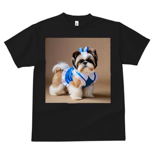 シーズー Tシャツ メンズ キッズ 犬ファン 半袖 春夏 犬柄 プリント カジュアル かわいい 人間用 個性..