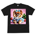 ポメラニアン Tシャツ メンズ キッズ 犬ファン 半袖 春夏 犬柄 プリント カジュアル かわいい 人間用 個性派 ここだけのデザイン 面白 リボン ポメラニアン いちご ワンピース